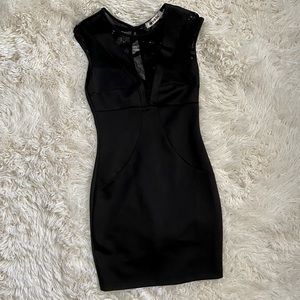 Black body on mini dress